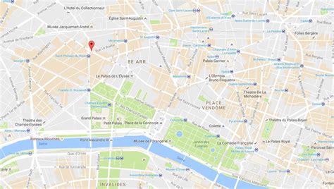 rue saint honore paris map